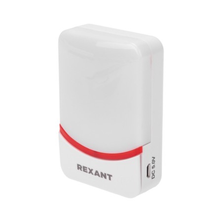 Wireless doorbell with digital coding overflowing 38 melodies 150m IP44 (white/red-3