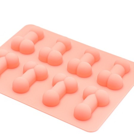 Silicone form "18+", 13 x 18; 3.5 x 4.5 cm, pink