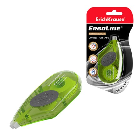 Erichkrause ergoline adjusting tape, 5 mm x 8 meters, with a rubber insert, in a blister