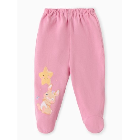 Children's sliders "bunny", pink color, height 62