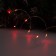 Garland "thread" 1 m dew, IP20, silver thread, 10 LED, red glow, CR2032x2