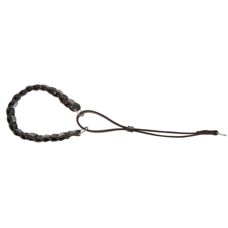 Collar- leather label with a sling "Zononic", Osh 34-40 x 2 cm, mix of flowers-1