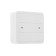 Rosette "Elect" Ra 16-019, 16 A, 250 V, single, open, with a mounting panel, white