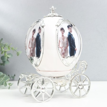 Photo frame Plastic 10x7.5 cm Music "Boil" White with silver 24x17.5x13 cm