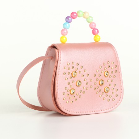Baby bag on the valve, pink color