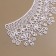 Gypury collar, 25 × 7 cm, white color
