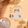 Tag with a "Block" button, 5 × 1.5 cm, 10 pcs, matte/silver color