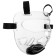 Protective mask for thakvondo Fight embare, on Velcro, size l, transparent