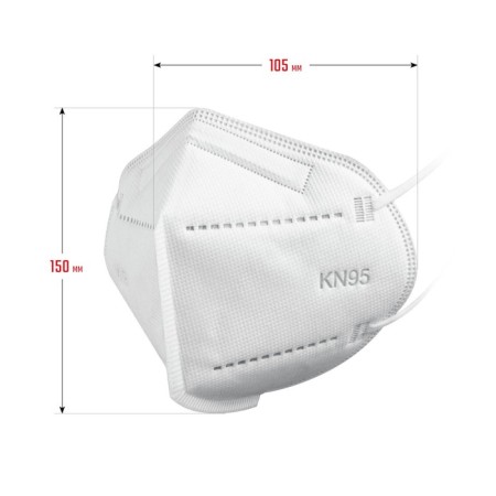 Half mask filtering bison KN-95 11165-2, FFP2, 10 pcs-4