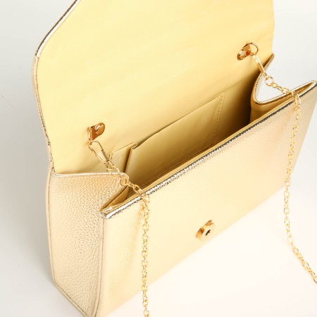 Female bag on a magnet, gold color-4
