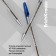 Gel pen Erichkrause R-301 Classic Gel Stick, blue ink, node 0.5 mm, letter line 600 meters