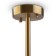 Suspended lamp 60W, 9XE14, 66x60 cm, brass