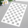 Plastic stencil "Chessboard" 24x16 cm