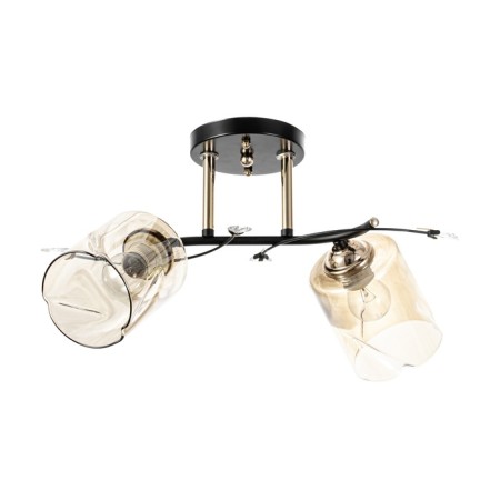 Artemis chandelier 2he27 40W black and gold 46x20x27 cm