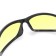 Charger glasses black with yellow lenses Antifog Ansi Z87+