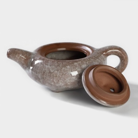 A set for the tea ceremony ceramic "Moonstone", 7 items: 6 PIAL 50 ml, kettle 150 ml-6