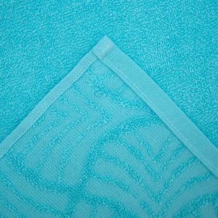 Tainted towel "wave", size 50x90 cm, 300 g/m2, blue color-2