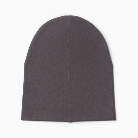Hat for a boy, dark gray color, size 50-54-2