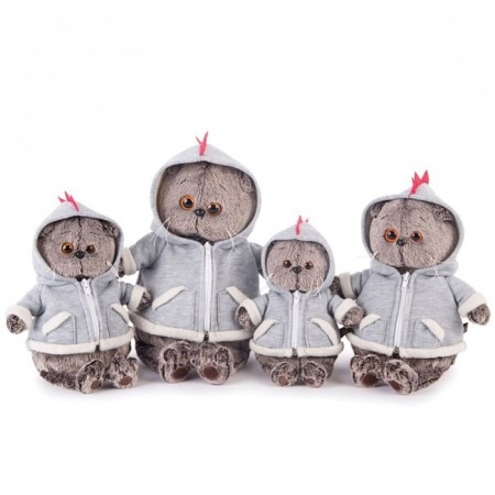 Soft toy "Basik" in a sweatshirt Drafonchik, 30 cm-4