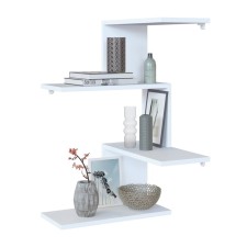 Wall shelf, 446 × 446 × 730 mm, white color