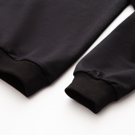 Women's costume (sweatshirt, trousers) minku: Casual Collection Black color, size 42-8