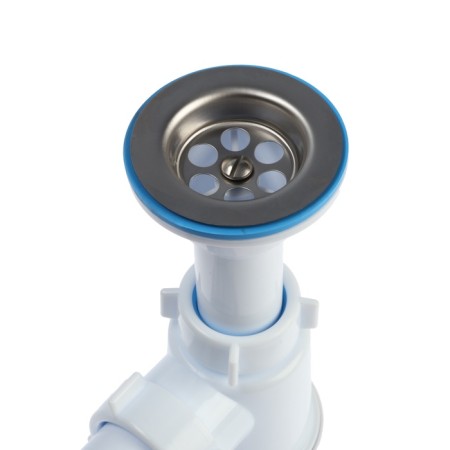 Siphon for washing "Ani Plast" C0510, 1 1/2 "x40 mm, cast release, with corrugation 40x50 mm-3