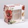 Box for 4 cupcakes with a window, "the most beautiful", 16 x 16 x 10 cm