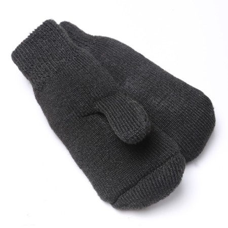 Women's woolen mittens, black color is 20-22-1