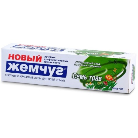 Toothpaste New Pearls "Seven Herbs", 100 ml