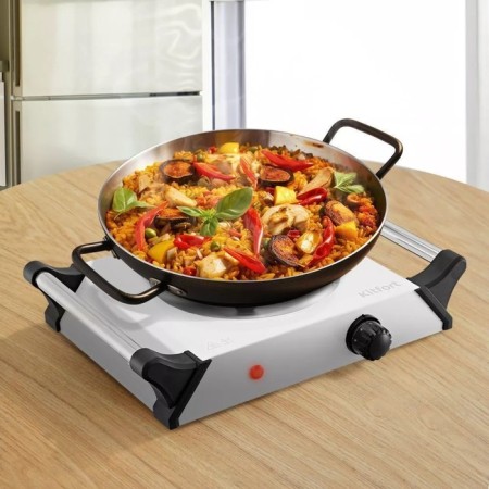 Electric tile KitFort KT-183, 1000 watts, 1 burner, gray-black-5
