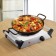 Electric tile KitFort KT-183, 1000 watts, 1 burner, gray-black