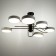 Chandelier 625356/6 LED 78W 3 modes 3000-6000k black-white 96x96x33 cm