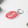 A keychain with an insert "New Year's miracle", 5 x 4 cm.