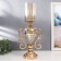Summary metal, glass per 1 candle "Extraordinary Cup" Gold 55x14x23 cm