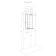 Aquaton Bacca Pro, 50 cm mirror, white color, oak somerset