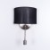 Sconces "Crystalino", 2x60W E14, chrome, black 26x13x24 cm