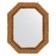 Mirror in the baguette frame, bronze monogram 101 mm, 64x79 cm