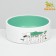 Ceramic Love and Cats bowl 300 ml 12.5 x 4.5 cm, mint
