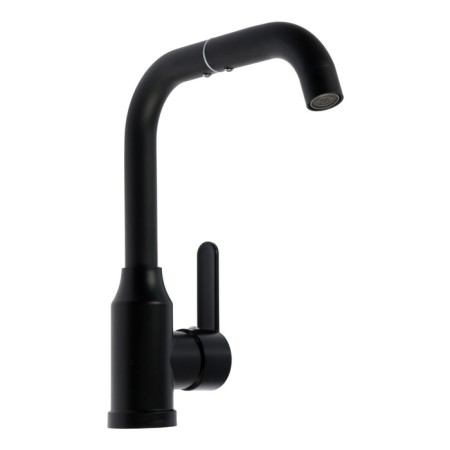 Zein Z3702 kitchen mixer, swiveling 20 cm high, ABS plastic, black-6