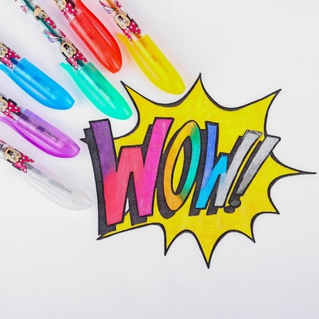 Ballpoint pen with sparkles, 12 colors, Minnie Mouse-2