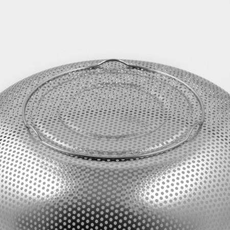 A colander made of stainless steel "Marco", d = 31.5 cm, two handles, chrome color-3