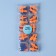 Berushi, packing 10 pairs, in a plastic case, on a textile lace, color orange color