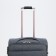 Small suitcase 24 "On the zipper, code castle, with extension, the color is gray