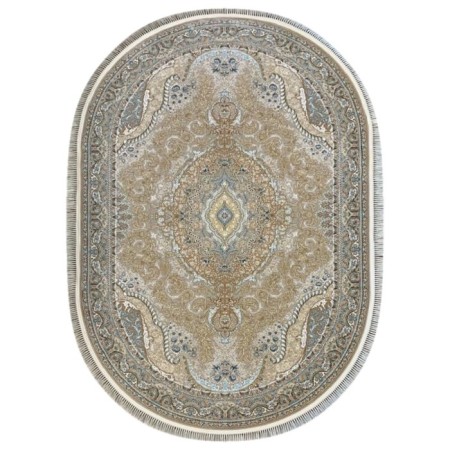 Oval carpet Mashad 1200 G146, size 150x225 cm