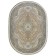 Oval carpet Mashad 1200 G146, size 150x225 cm