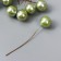 Decor for creativity "Ball light green pearl" d = 1.5 cm set 20 pcs 6x1.5x1.5 cm