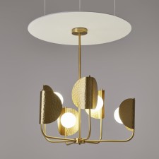 Suspension lamp Maytoni Mod164PL-06BS, 6XG9, 40W, 65.7x78x85.2 cm, brass color