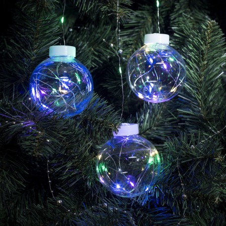 Garland "fringe" 2.5 × 0.7 m dews with nozzles "balls", ip20, silver thread, 150 LED, glow of multi, 12 V-4
