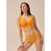 Топ женский с эффектом «пуш-ап» на широких бретелях Top Spalla Larga Push, размер 50, цвет манго
