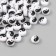 Beads for creativity Plastic "Yin-Yang" white-black set 50 pcs 0.4x0.7x0.7 cm